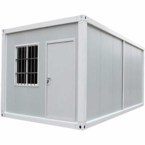 ABRUS Portable 13x20ft Prefab Tiny Home ? Expandable Container House with 3 Bedrooms, Fully Equipped Bathroom, and Kitchen. Foldable Mobile Home for Adults, Available in White/Blue ? Premium & Durable Design-New