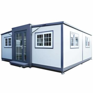 Portable Prefabricated Tiny Home 13x20ft, Mobile Expandable Plastic Prefab House for Hotel, Booth, Office, Guard House, Shop, Villa, Warehouse, Workshop (with Restroom) ? Premium & Durable Design-New