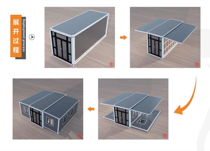 Tiny House with Luxury Design, with 3 Bedroom, 1 Living Room, 1 Full Equiped Bathroom and Kitchen,Prefabricated Container House ? Premium & Durable Design-New - Image 6