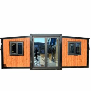 Tiny House for Living, Luxury Modern Prefab Insulated Home, Portable Expandable Container Tiny Home, Foldable Mobile Home with Steel Frame 3 Bedroom1 Full Equiped Bathroom and Kitchen (1) ? Premium & Durable Design-New