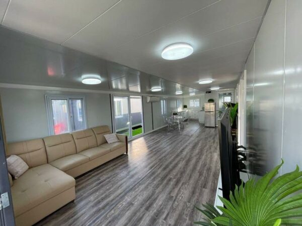 40FT Tiny House to Live in,SAA Portable Prefab House with 3 Bedroom 1 Full Equipped Bathroom and Kitchen,Foldable Mobile Home with Steel Frame,Prefabricated Expandable Container ? Premium & Durable Design-New - Image 5