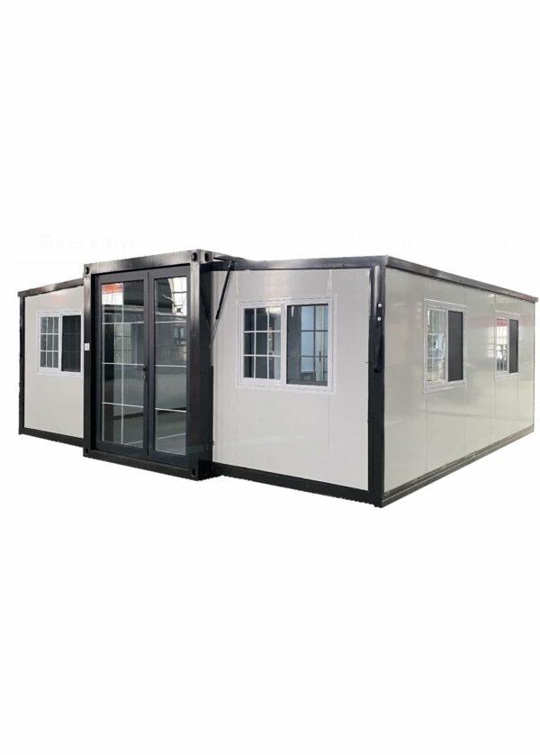 SAA Tiny Expandable Prefab Home - 1 Bath, 2 Rooms, 1 Kitchen - Foldable, Portable, Modular Guest House - 19 x 20 FT ? Premium & Durable Design-New