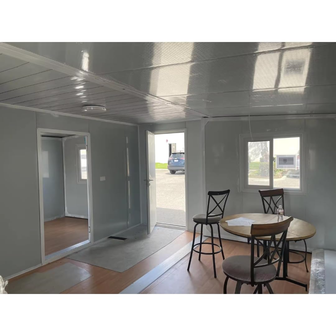 Tiny Homes 40FT Tiny House to Live with 3 Bedroom,1 Full Equiped Bathroom and Kitchen,Prefabricated Container House for Adults Living,Foldable Mobile Home Shipping Guaranteed ? Premium & Durable Design-New - Image 6