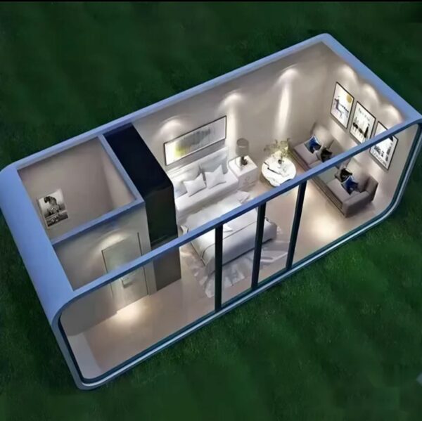 Prefab Modern Tiny House 20ft and 40ft Modular Cabin House, Tiny Home, B&B, Office, Kiosk, Pool House, bar, Outdoor Living (40X8X8 FT (Shell)), white, modpod2030 ? Premium & Durable Design-New - Image 4