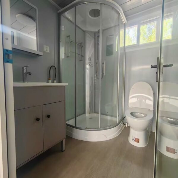 20/40FT Tiny House to Live in,Portable Wooden Prefab House with 2 Bedroom,1 Full Equiped Bathroom and Kitchen, Prefabricated Container House for Adults,Foldable Mobile Home ? Premium & Durable Design-New - Image 5