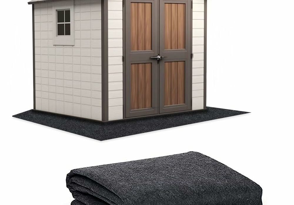 6 x 4 FT Outdoor Storage Shed Mat, Waterproof Storage Shed Flooring Mat, Anti-Slip Patio Furniture Floor Scratch Prevention Mat, Dustproof Outdoor Carport Mat (6 x 4 FT)??-New