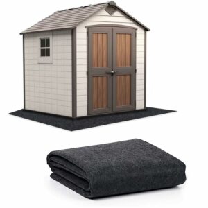 6 x 4 FT Outdoor Storage Shed Mat, Waterproof Storage Shed Flooring Mat, Anti-Slip Patio Furniture Floor Scratch Prevention Mat, Dustproof Outdoor Carport Mat (6 x 4 FT)??-New