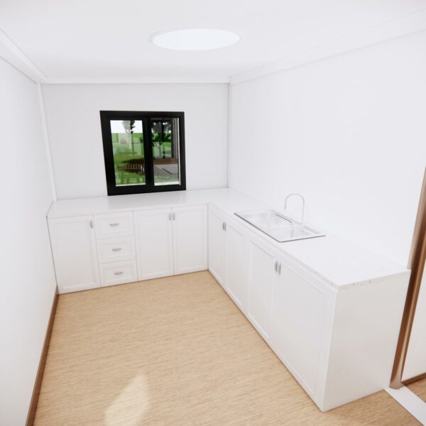 40FT Tiny House to Live in,Portable Prefab House with 3 Bedroom,1 Full Equiped Bathroom and Kitchen,Prefabricated Container House for Adults Living,Foldable Mobile Home with Steel Frame ? Premium & Durable Design-New - Image 5