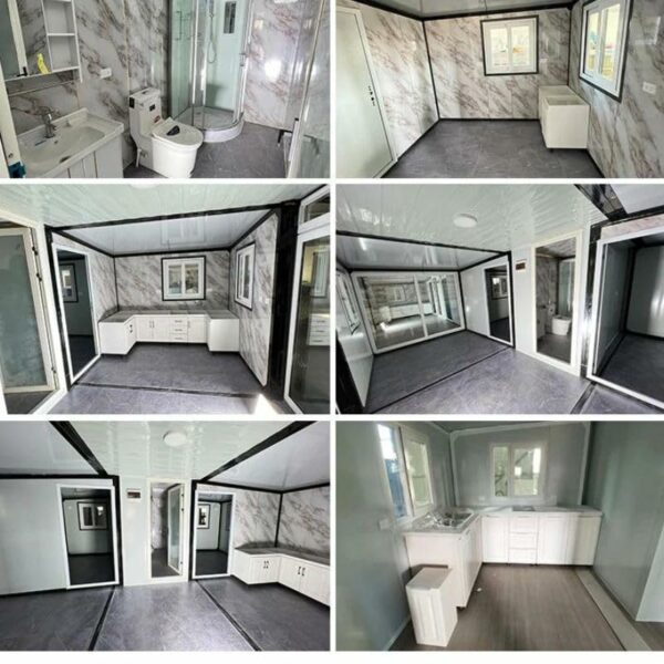 Container Homes 20ft and 40ft Portable Prefabricated Tiny Home, Mobile Expandable Prefab House for Garden,Warehouse,Storage,Vacation Houses,Office Spaces with Restroom Easy Assemble. ? Premium & Durable Design-New - Image 5