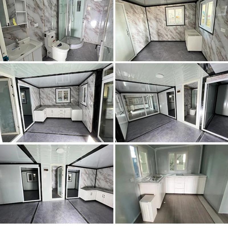 Container Homes 20ft and 40ft Portable Prefabricated Tiny Home, Mobile Expandable Prefab House for Garden,Warehouse,Storage,Vacation Houses,Office Spaces with Restroom Easy Assemble. ? Premium & Durable Design-New - Image 5