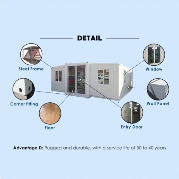 Prefab Container House Modular Office Fantastic Modern Capsule Tiny House Foldable Tiny Home 20ft 40ft Prefab Container House ? Premium & Durable Design-New - Image 4
