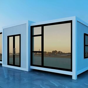 Portable Prefabricated Tiny Home 20/30/40ft Expandable Prefab House Complete Bathroom, 2 bedrooms, 1 Restroom, 1 Kitchen with Cabins for Hotel, Booth, Office, Villa ? Premium & Durable Design-New