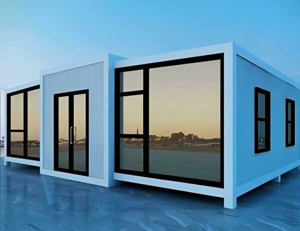 Portable Prefabricated Tiny Home 20/30/40ft Expandable Prefab House Complete Bathroom, 2 bedrooms, 1 Restroom, 1 Kitchen with Cabins for Hotel, Booth, Office, Villa ? Premium & Durable Design-New