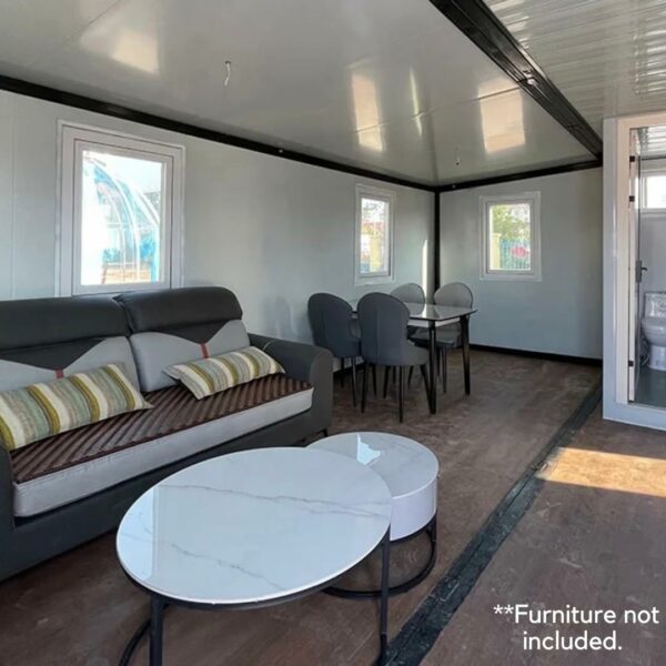 Portable Tiny Home, 19X20FT, Foldable Prefab House, Expandable Container Design with Bathroom - Ideal for Adults, Families, Remote Living,Outdoor Storage Shed,Tiny Home,Premium Strong Materials-New - Image 2
