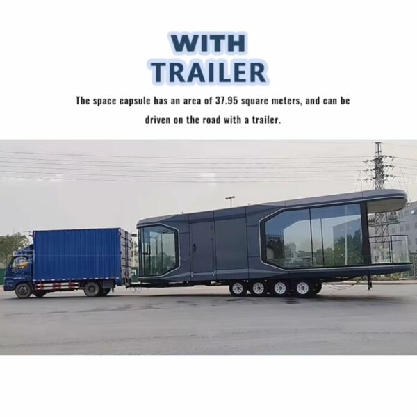 Mobile Houses, Houses, Family Villas, Tiny House, That can accommodate 4-6 People,Live in for Adults Fully Furnished Capsule House Portable Prefab House Kit with Bedroom Kitchen Bathroom ? Premium & Durable Design-New - Image 4
