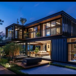 Quick.Simple.Easy SEQ Fully Equipped Double Story 2 bedrooms prefab Expandable Container House 40ft Luxury Home Stairs Included ? Premium & Durable Design-New