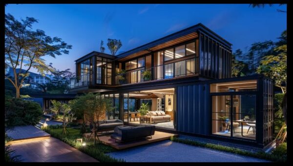 Quick.Simple.Easy SEQ Fully Equipped Double Story 2 bedrooms prefab Expandable Container House 40ft Luxury Home Stairs Included ? Premium & Durable Design-New