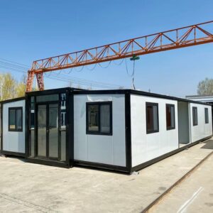 40FT Tiny House to Live in,Portable Prefab House with 3 Bedroom,1 Full Equiped Bathroom and Kitchen,Prefabricated Container House for Adults,Foldable Mobile Home ? Premium & Durable Design-New