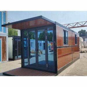 20FT Tiny House - Prefab Portable Container Home with 2 Bedrooms, Bathroom, and Kitchen - Foldable Steel Frame Mobile Home for Adult Living - 1 Year Warranty - Modern Design ? Premium & Durable Design-New