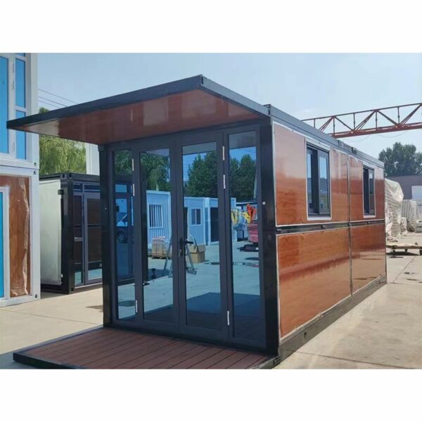 20FT Tiny House - Prefab Portable Container Home with 2 Bedrooms, Bathroom, and Kitchen - Foldable Steel Frame Mobile Home for Adult Living - 1 Year Warranty - Modern Design ? Premium & Durable Design-New