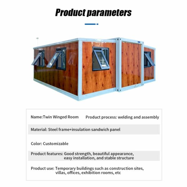 Customizable Folding Prefab House ? Expandable Tiny Home for Adults | Portable Mobile Home with 1-3 Rooms, Kitchen & Bathroom | Ideal for Small Families, Storage Sheds & Garden Houses-New - Image 3