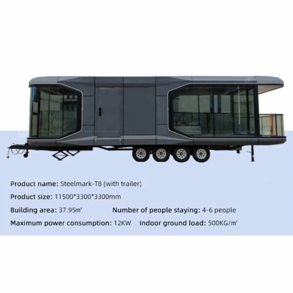 Mobile Houses, Houses, Family Villas, Tiny House, That can accommodate 4-6 People,Live in for Adults Fully Furnished Capsule House Portable Prefab House Kit with Bedroom Kitchen Bathroom ? Premium & Durable Design-New - Image 3