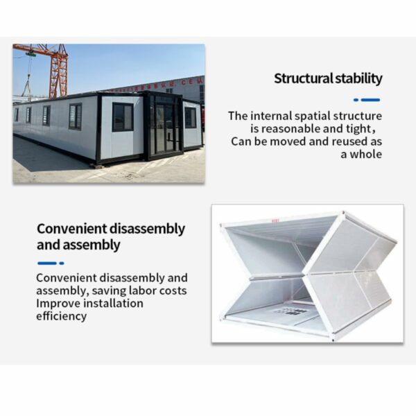 Customizable Expandable Prefab Tiny Home for Adults - Foldable Mobile House with 1-3 Rooms, Kitchen & Bathroom - Portable Living Solution for Small Families, Storage Sheds & Garden Houses-New - Image 6