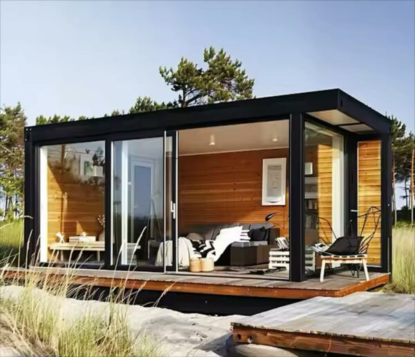 20/40FT Tiny House to Live in, Prefab Home Weather Resistant, Rust Proof Double Story Beach Home to Live in, Double Storey Prefab House with Living Room, Bathroom, Bedrooms, Kitchen and Terrace ? Premium & Durable Design-New - Image 5