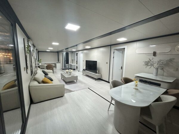 prefab Tiny Homes to Live in for Adults, 20Ft&40Ft Tiny Home for Sale prefab Portable Mobile Small House Customizable with 2 bedrooms, 1 Fully Equipped Bathroom and Kitchen, 1 Living Room ? Premium & Durable Design-New - Image 4