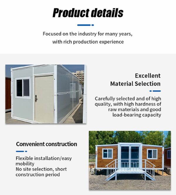Modular Prefabricated Container Home - Customizable Tiny Home with Bathroom, Kitchen, Living Room & Bedroom - Mobile Home Solution for Adults - Ideal Tiny Homes to Live in-New - Image 5