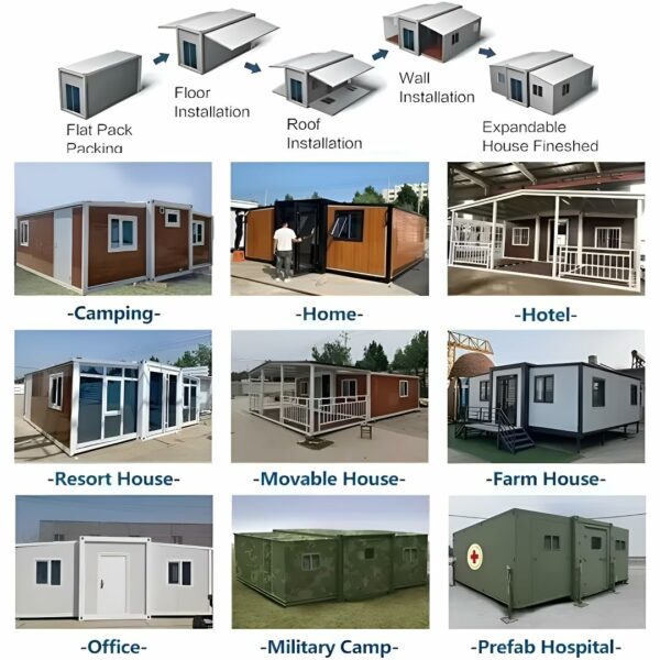 Prefab Container House Modular Office Fantastic Modern Capsule Tiny House Foldable Tiny Home 20ft 40ft Prefab Container House ? Premium & Durable Design-New - Image 5