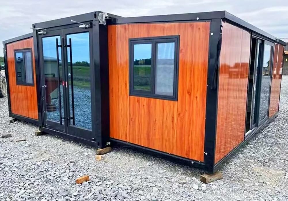 Portable Tiny Home, 19X20FT, Foldable Prefab House, Expandable Container Design with Bathroom – Ideal for Adults, Families, Remote Living,Outdoor Storage Shed,Tiny Home,Premium Strong Materials-New