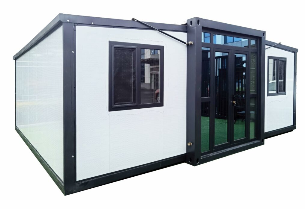 40FT Tiny House to Live in,SAA Portable Prefab House with 3 Bedroom 1 Full Equipped Bathroom and Kitchen,Foldable Mobile Home with Steel Frame,Prefabricated Expandable Container ? Premium & Durable Design-New