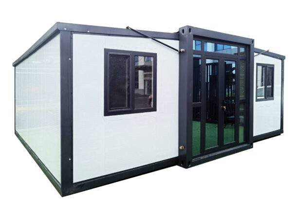 40FT Tiny House to Live in,SAA Portable Prefab House with 3 Bedroom 1 Full Equipped Bathroom and Kitchen,Foldable Mobile Home with Steel Frame,Prefabricated Expandable Container ? Premium & Durable Design-New