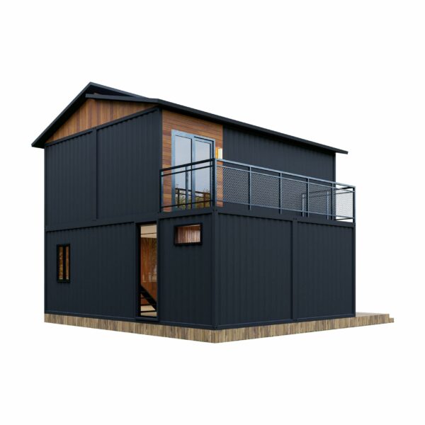 Double-Storey barn Homes 2024 Folding prefab House Expandable Tiny Home for Adults, Portable prefab House with bedrooms, Bathroom, Kitchen | Modular Container Tiny Steel Home Brown Color (40 FT) ? Premium & Durable Design-New - Image 4