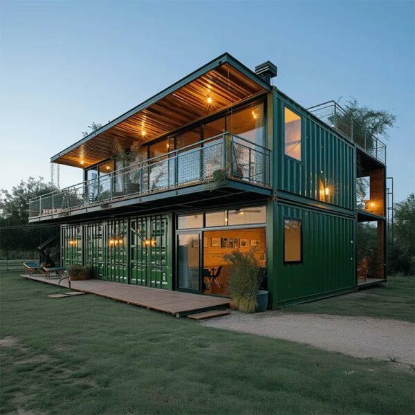 20/40FT Tiny House to Live in, Prefab Home Weather Resistant, Rust Proof Double Story Beach Home to Live in, Double Storey Prefab House with Living Room, Bathroom, Bedrooms, Kitchen and Terrace ? Premium & Durable Design-New - Image 6
