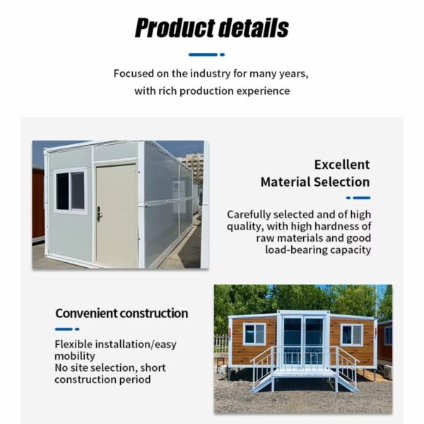 Direct Sales in China 40ft prefabricated Container Homes House Expandable Foldable Container House 40 ft with Toilet ? Premium & Durable Design-New - Image 6