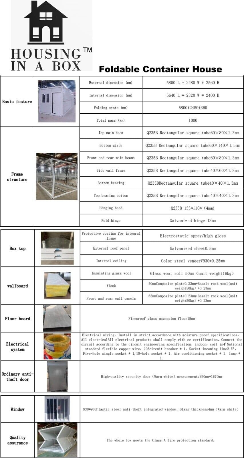 Mobile Foldable Prefab House 19ft x 8ft Portable Modern Prefabricated Container House Building Tiny Home-New - Image 6