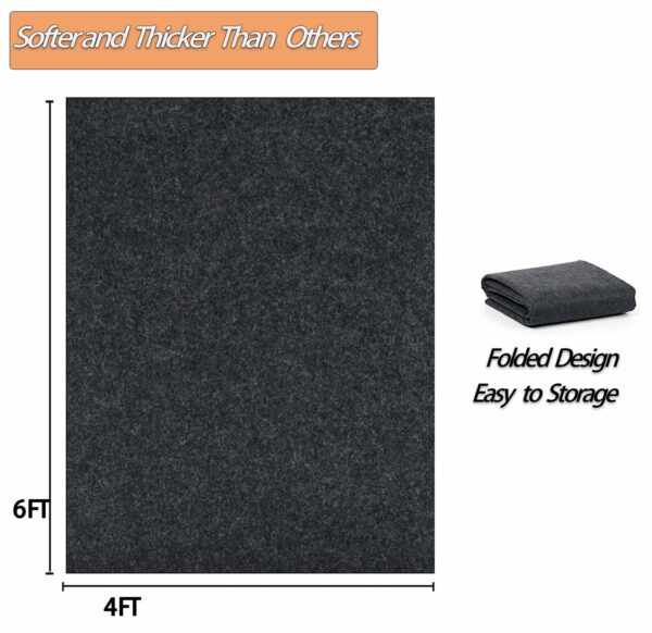 6 x 4 FT Outdoor Storage Shed Mat, Waterproof Storage Shed Flooring Mat, Anti-Slip Patio Furniture Floor Scratch Prevention Mat, Dustproof Outdoor Carport Mat (6 x 4 FT)??-New - Image 2