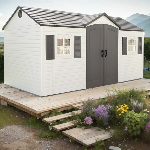 Prefab House Tiny Homes to Live in for Adults Mini Foldable Container House Mobile Home Modular Guest Homes kit casas prefabricadas para Vivir Shed Outdoor Storage Cabinet Storage Box for Bike Tool-New