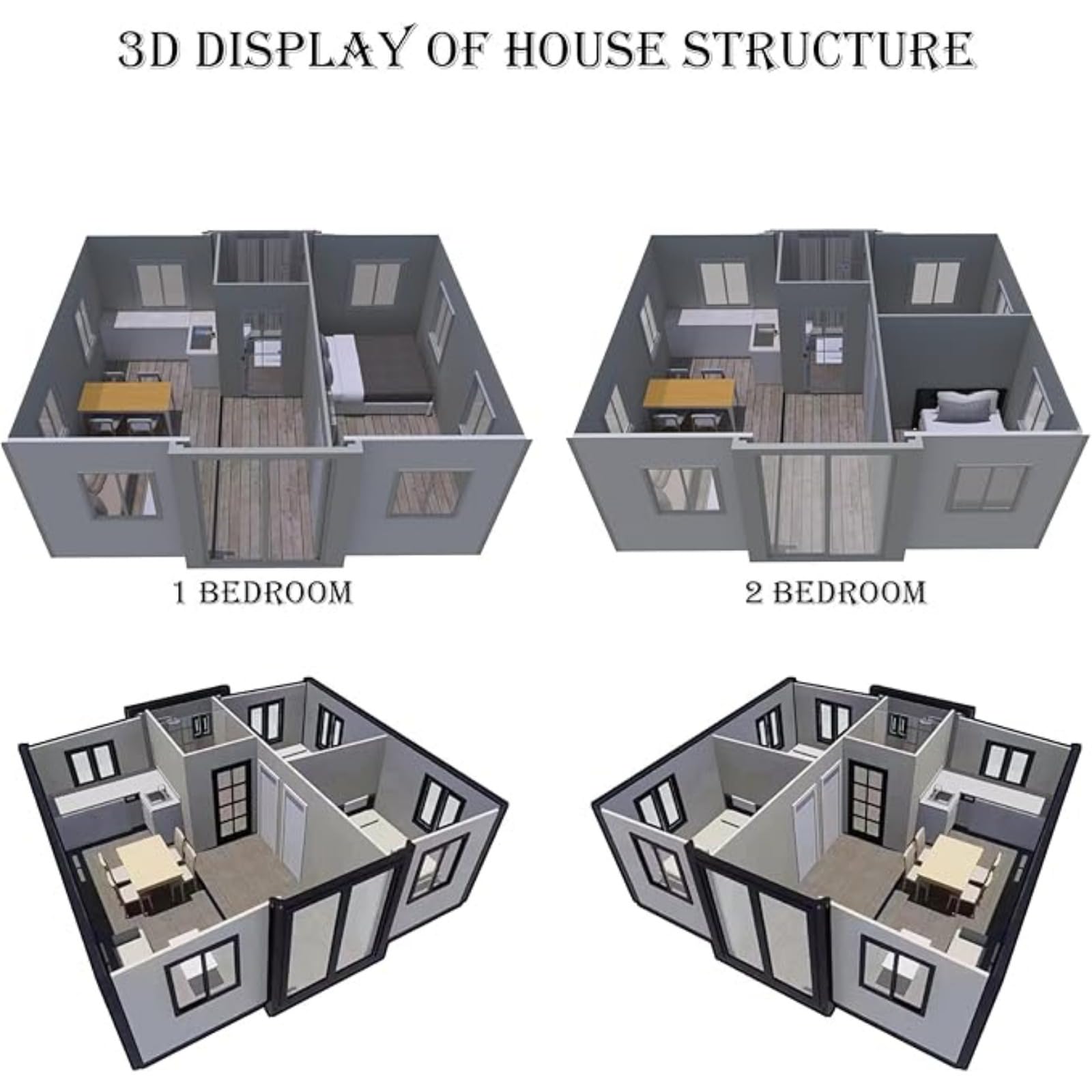 Luxury Modular 20ft & 40ft Prefab Home - 3 Bedrooms, Ready-to-Move-In Tiny Cabin-New - Image 6