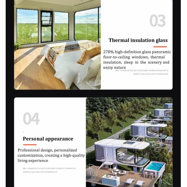 Smart Mobile Homes, Resort Villas, Finished B&B Hotels, Real Houses In Mountaintop Scenic Spots,Patio Hardtop Gazebo Top Outdoor Screen House Aluminum Solarium Backyard Sun Room ? Premium & Durable Design-New - Image 3