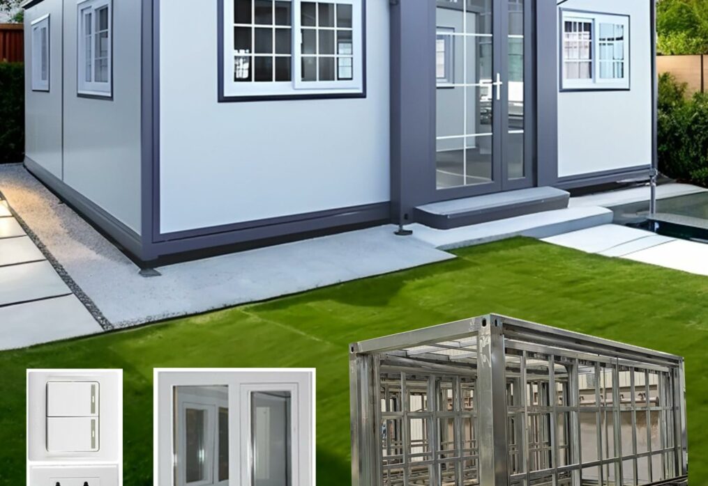 20ft Prefab unfoldable House casas prefabricadas para Vivir Tiny Homes to Live in for Adults Small Foldable Container House kit Mobile Modular Guest House for Sale Shed Storage Box,no Toilet-New