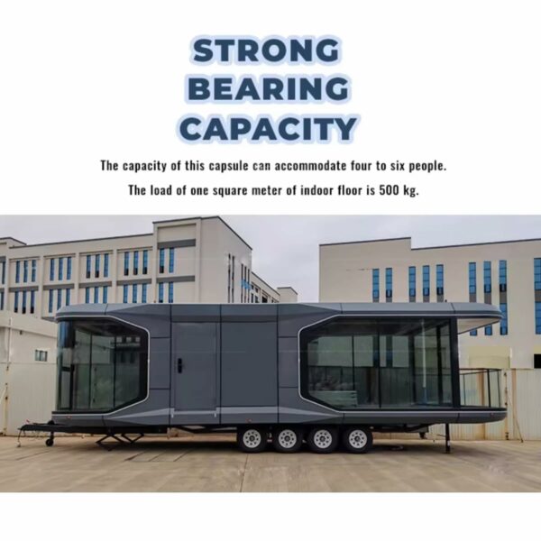 Mobile Houses, Houses, Family Villas, Tiny House, That can accommodate 4-6 People,Live in for Adults Fully Furnished Capsule House Portable Prefab House Kit with Bedroom Kitchen Bathroom ? Premium & Durable Design-New - Image 5