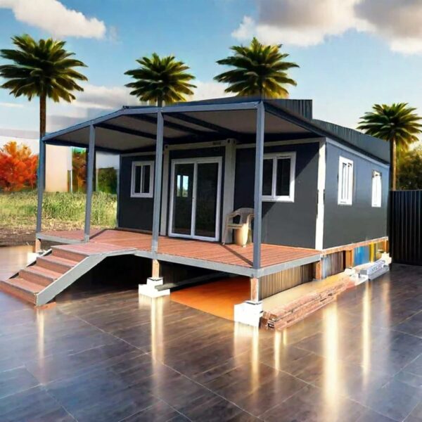 Prefab Tiny Homes 19x20ft Luxury Boxable House, 40ft Prefabricated Wooden Tiny House with 2 Bedroom, 1 Full Equipped Bathroom and Kitchen ? Premium & Durable Design-New - Image 2