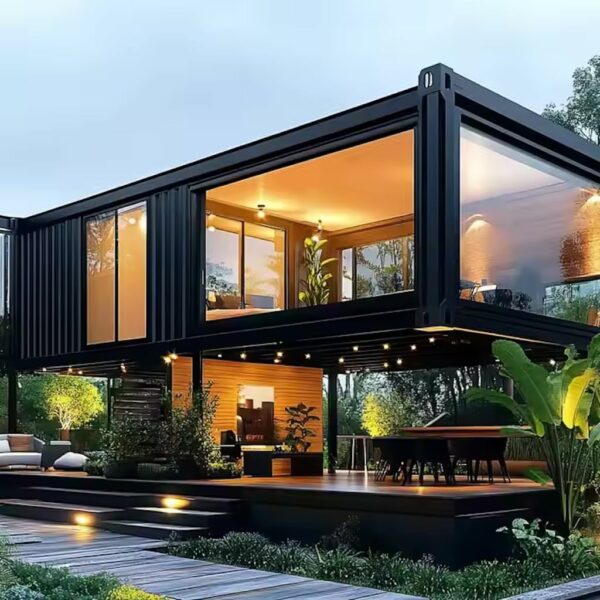 20/40FT Tiny House to Live in, Prefab Home Weather Resistant, Rust Proof Double Story Beach Home to Live in, Double Storey Prefab House with Living Room, Bathroom, Bedrooms, Kitchen and Terrace ? Premium & Durable Design-New - Image 4