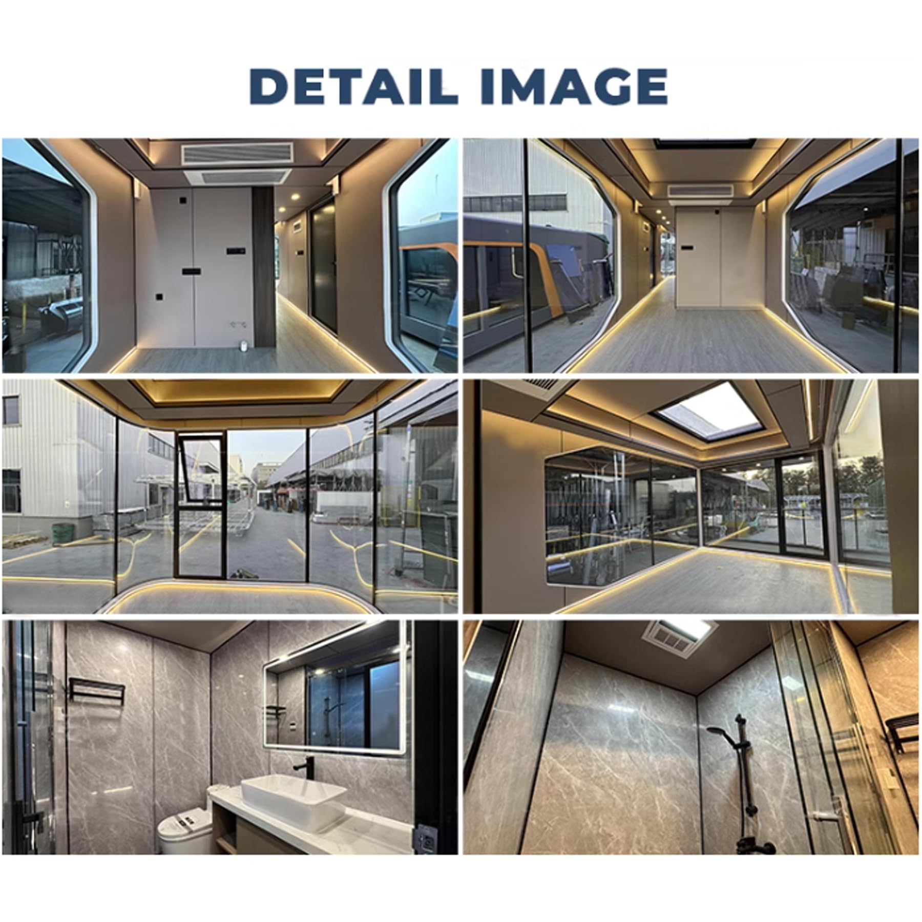 Mobile Houses, Houses, Family Villas, Tiny House, That can accommodate 4-6 People,Live in for Adults Fully Furnished Capsule House Portable Prefab House Kit with Bedroom Kitchen Bathroom ? Premium & Durable Design-New - Image 6