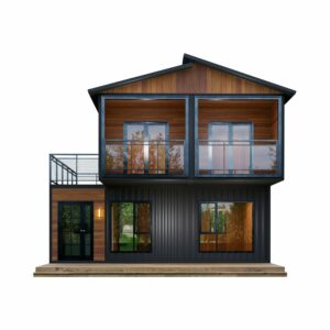 Barn Homes Double Story Flat Pack House with Bathroom and Kitchen, Foldable Tiny Home, 20ft & 40ft, Mobile House, Modular Homes, Container Homes, Tiny House to Live in, Cabin Prefab (20 FT). ? Premium & Durable Design-New