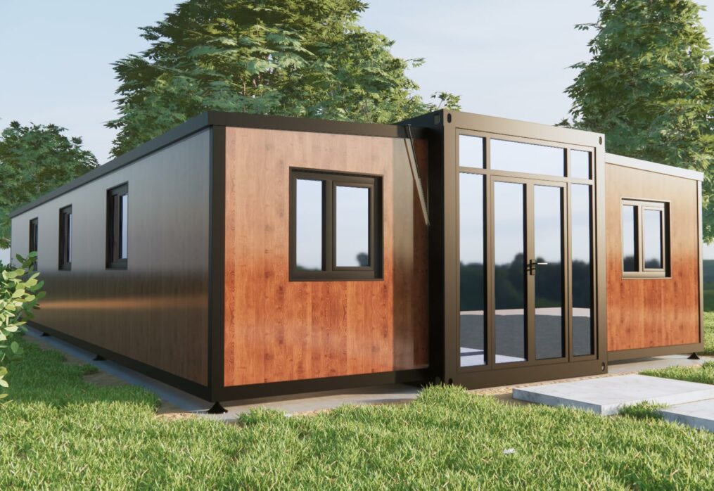 40FT Tiny House to Live in,Portable Prefab House with 3 Bedroom,1 Full Equiped Bathroom and Kitchen,Prefabricated Container House for Adults Living,Foldable Mobile Home with Steel Frame ? Premium & Durable Design-New