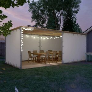 Sieger Sukkah - Sukkot, Canvas Walls for Cool Comfort, Easy Tool-Free Setup, Free Storage Bag (10x12 Feet)-New